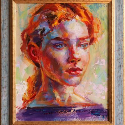 Portrait N21 2023 24x30cm Oil On Canvas