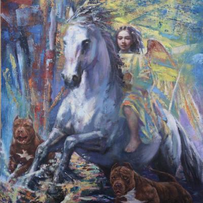 Rider 2024 110x140cm Oil On Canvas
