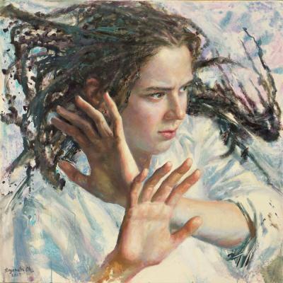Susanna Ii 2023 100x100cm Oil On Canvas