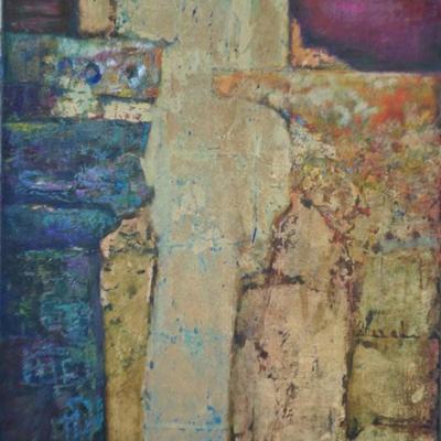 Opus III | 2012 | Mixed media on canvas | 75x110cm | © Oleg Bogomolov