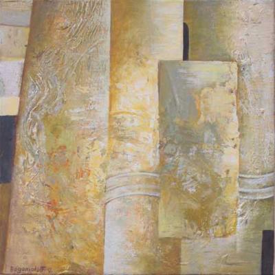 Without title | 2007 | Mixed media on canvas | 40x40cm| © Oleg Bogomolov