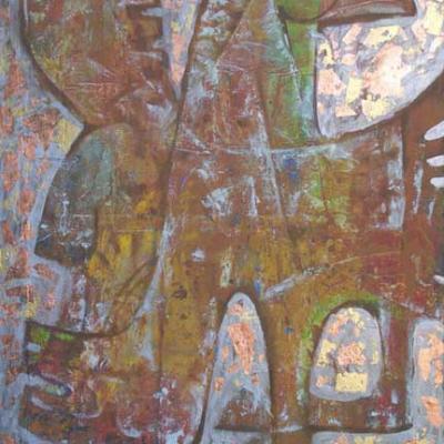 Pegasus I | 2005 | Mixed media on canvas | 120x140cm | © Oleg Bogomolov