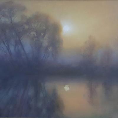 Moon 2019 30x40cm Oil On Canvas